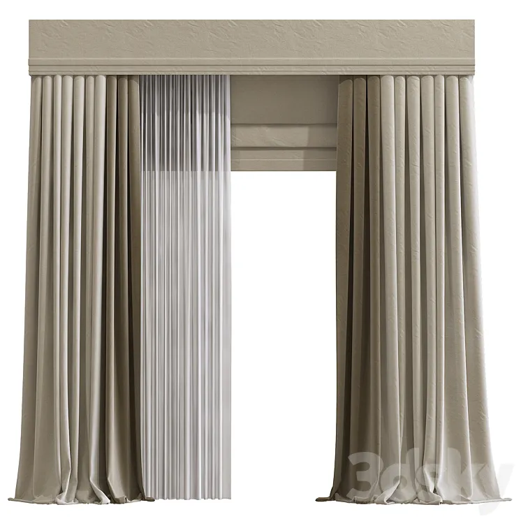 Curtain 936 3D Model Free
