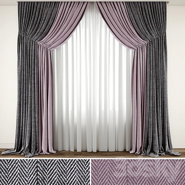 Curtain 95 3D Model