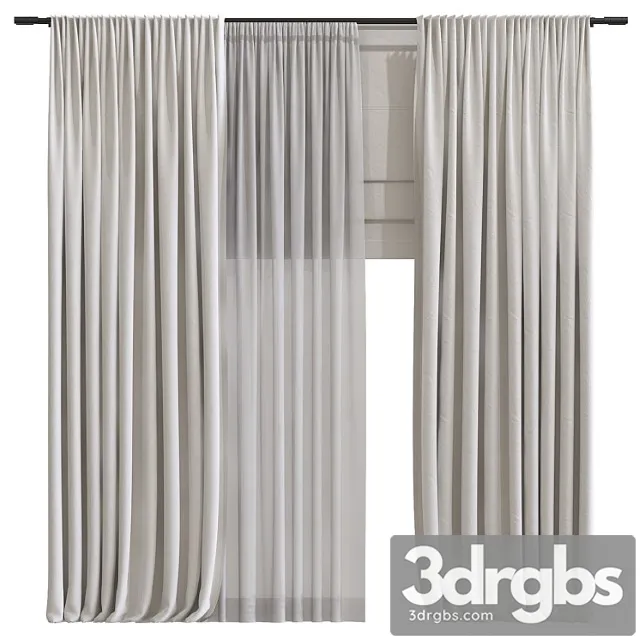 Curtain 968 3D Model Free