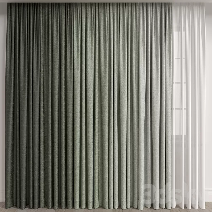 Curtain A022 3D Model Free
