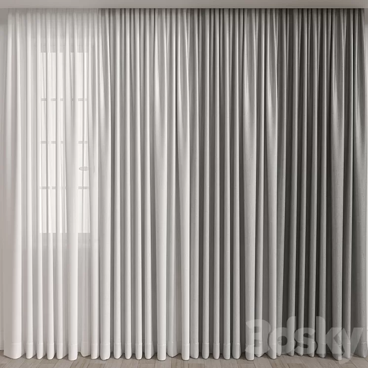 Curtain A032 3D Model