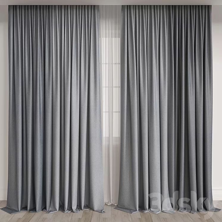 Curtain A049 3D Model Free