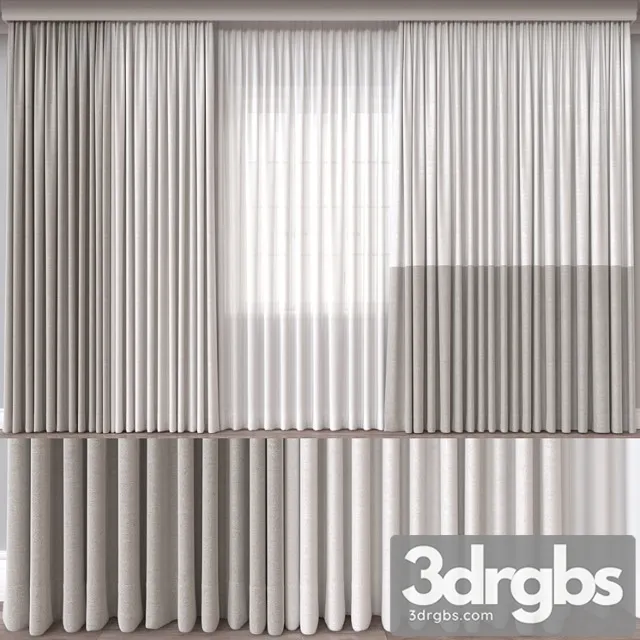 Curtain A557 3D Model Free