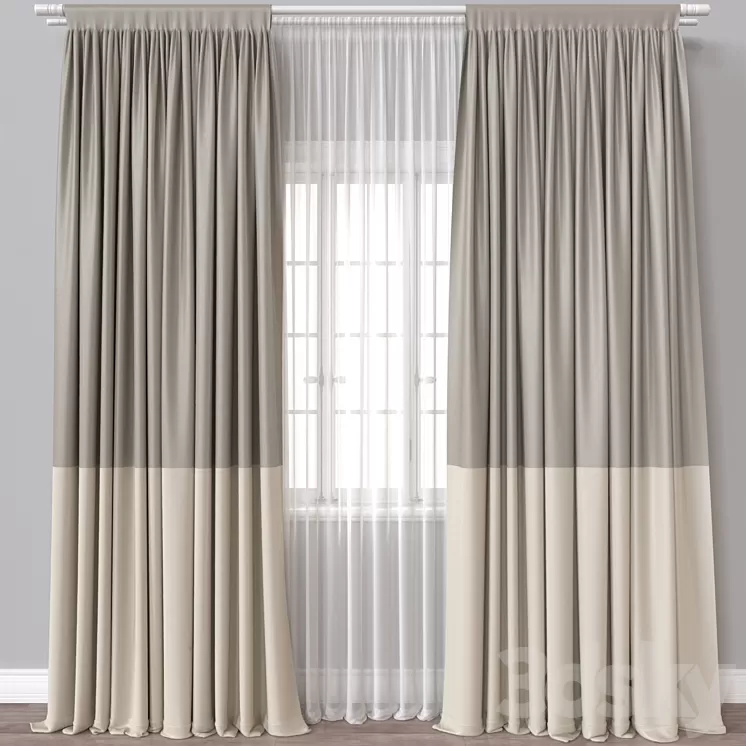 Curtain A640 3D Model