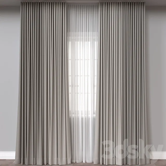 Curtain A660 3D Model