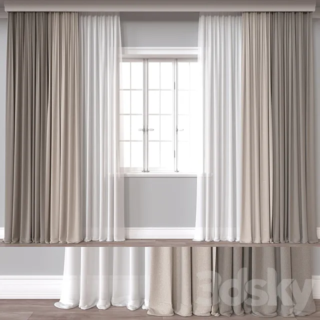 Curtain A818 3D Model