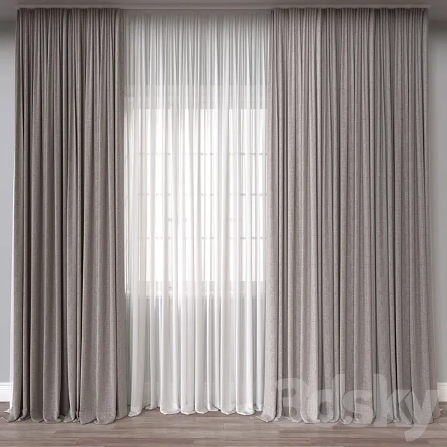 Curtain A824 3D Model
