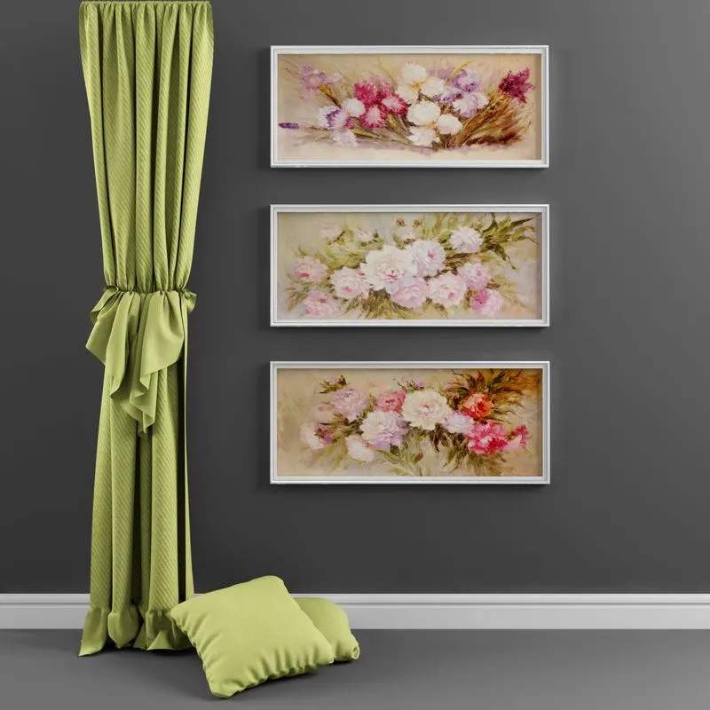 Curtain airbags pictures 3D Model