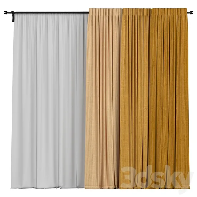 Curtain collection 3D Model