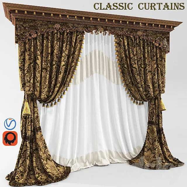 Curtain (curtain classik) 3DModel