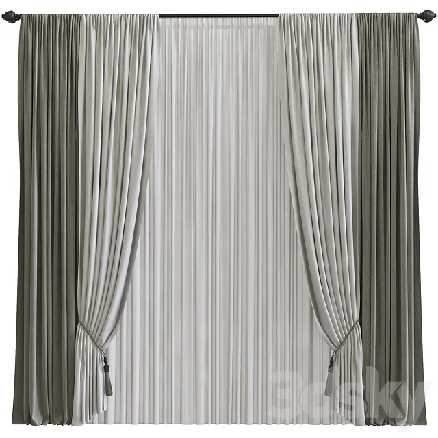 Curtain №702 3D Model