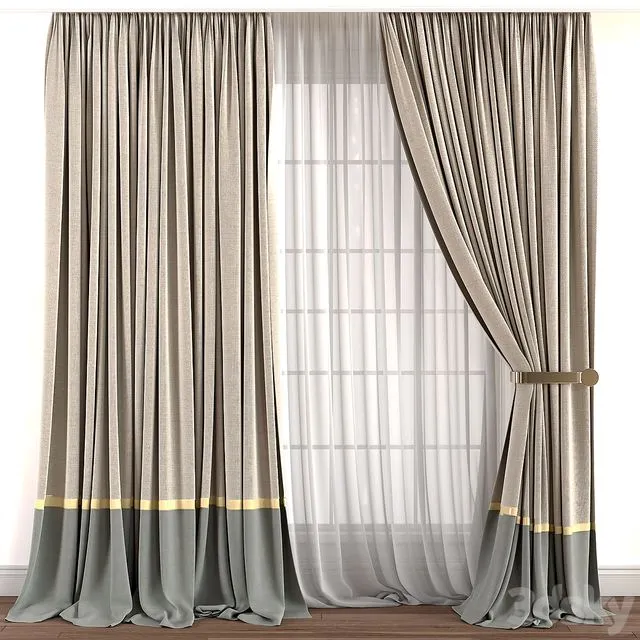 Curtain for Interior 015 3D Model