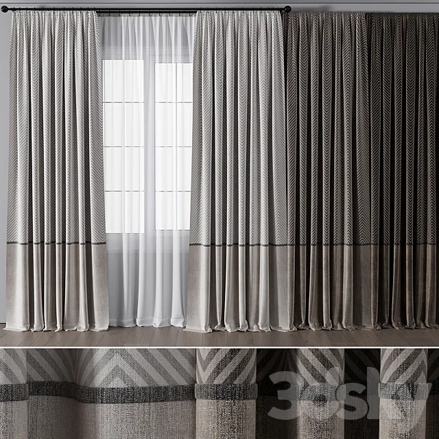 Curtain for Interior 067 3D Model