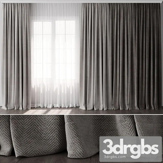 Curtain For Interior 084 2 3D Model Free