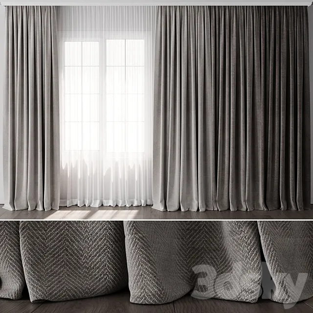 Curtain for Interior 084 3D Model