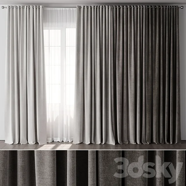Curtain for Interior 093 3D Model
