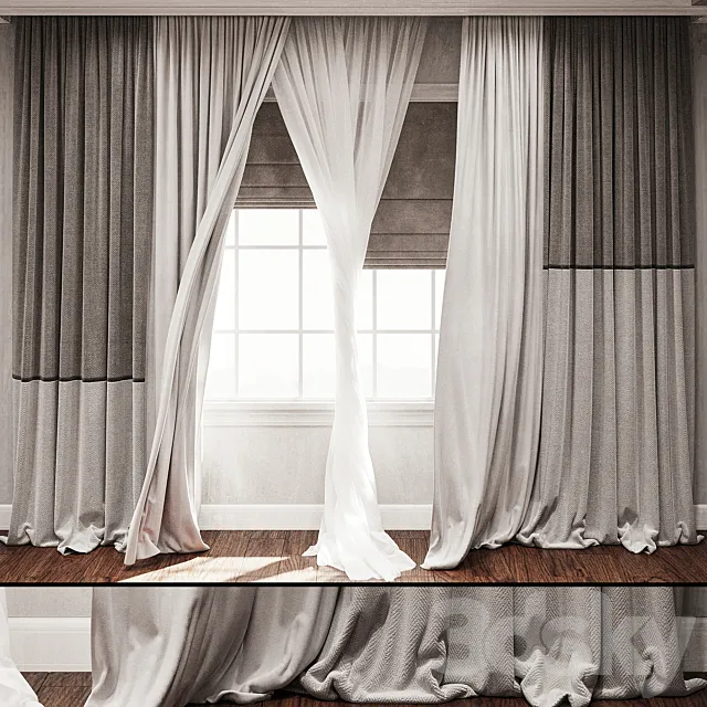 Curtain for Interior 1 3D Model