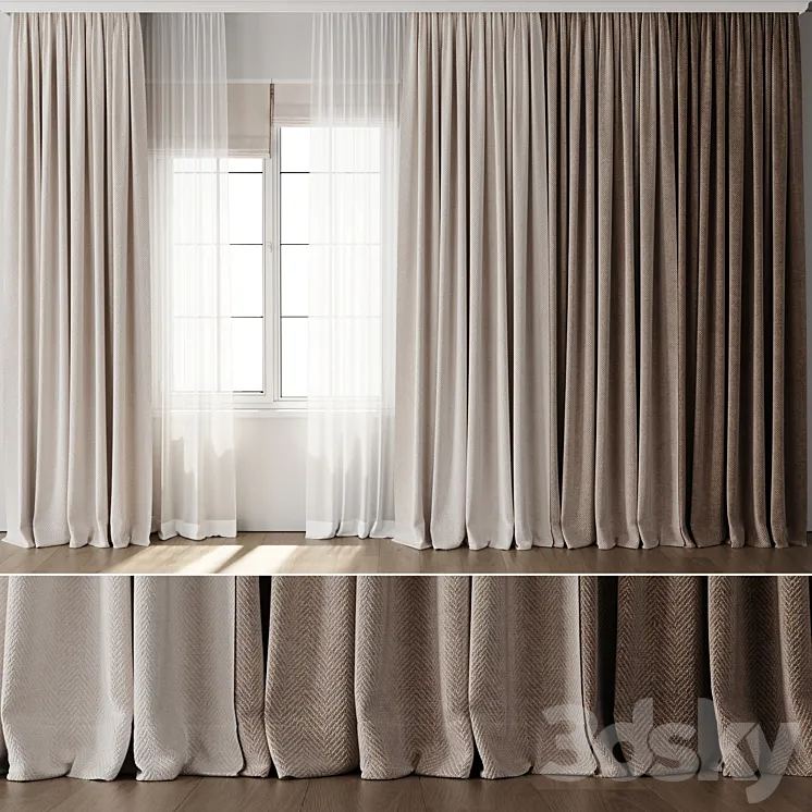 Curtain for Interior 119 3D Model Free