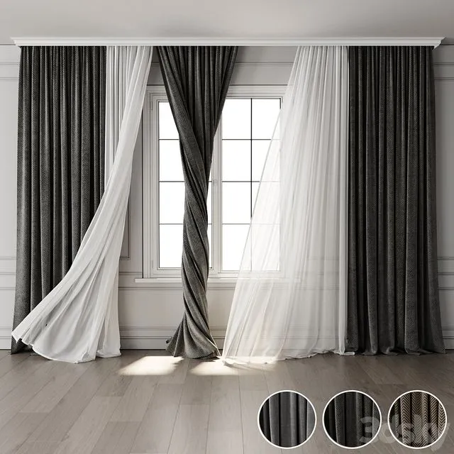Curtain for Interior 123 3D Model