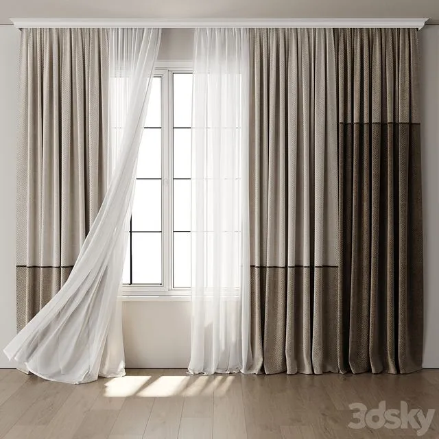 Curtain for Interior 136 3D Model