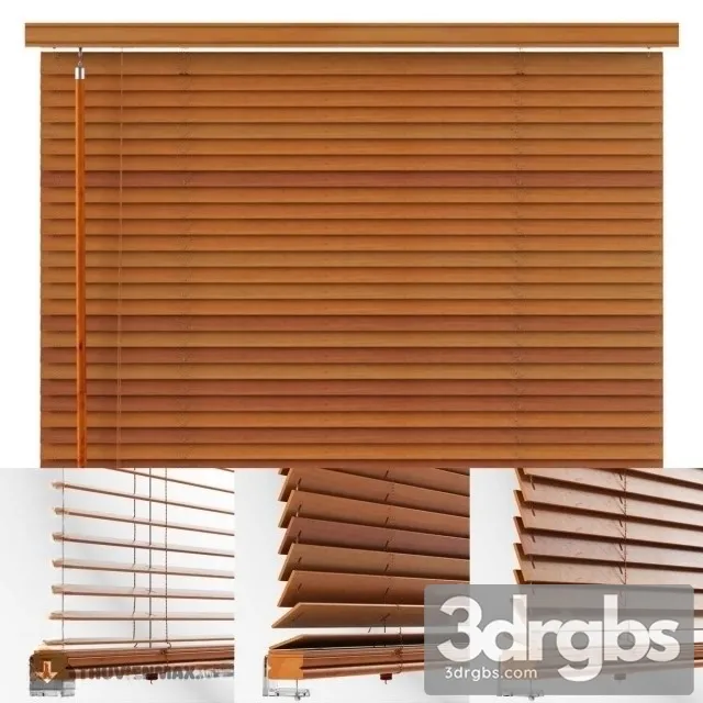 Curtain Jalusee Animated 3D Model Download