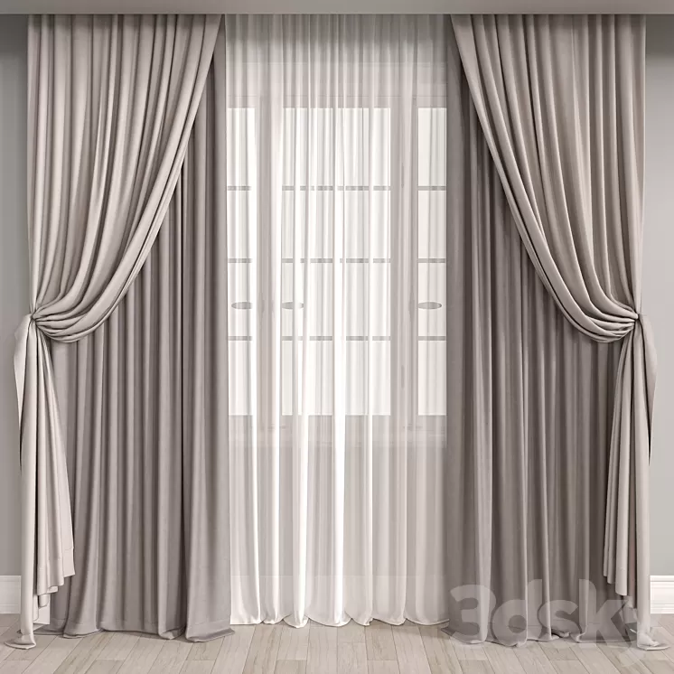 curtain m016 3D Model Free