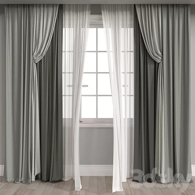 curtain m026 3D Model