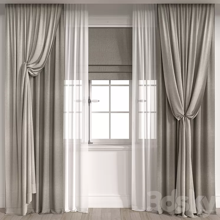 curtain m036 3D Model Free