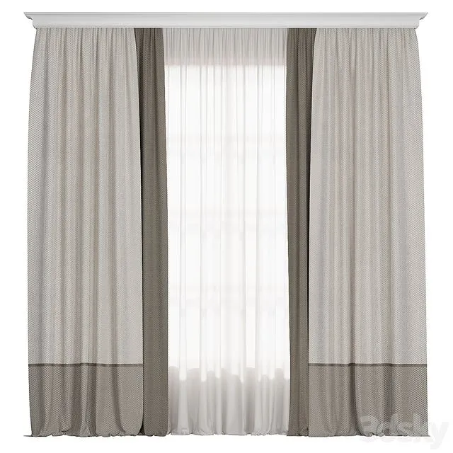 Curtain MK 001 3D Model