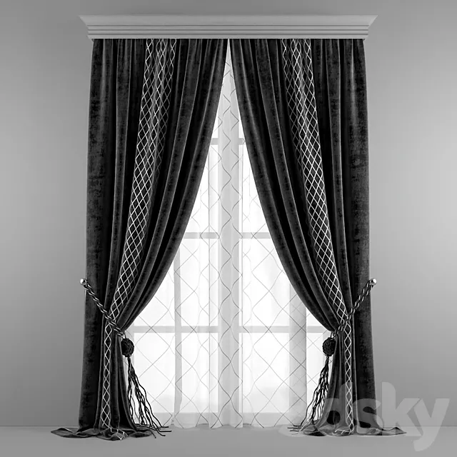 curtain optical 3D Model