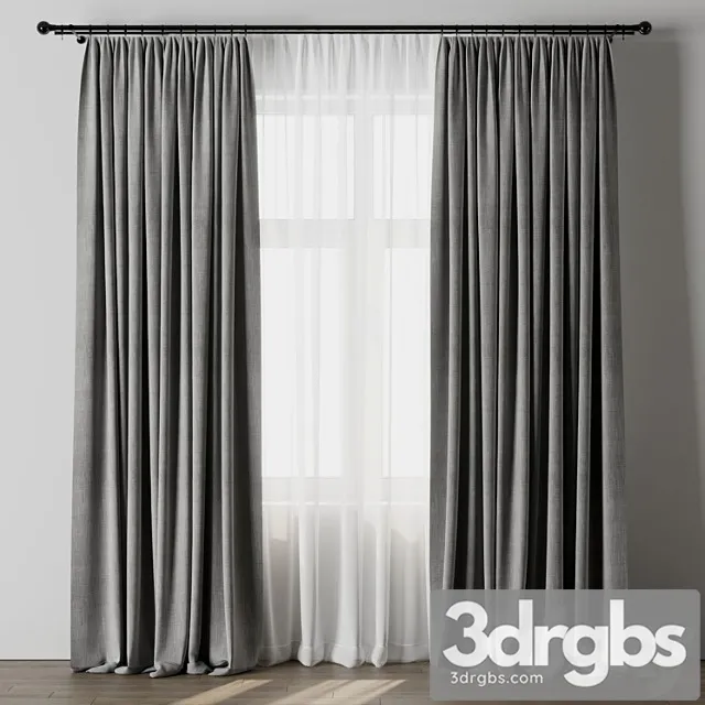 Curtain Rod 3 3D Model Free