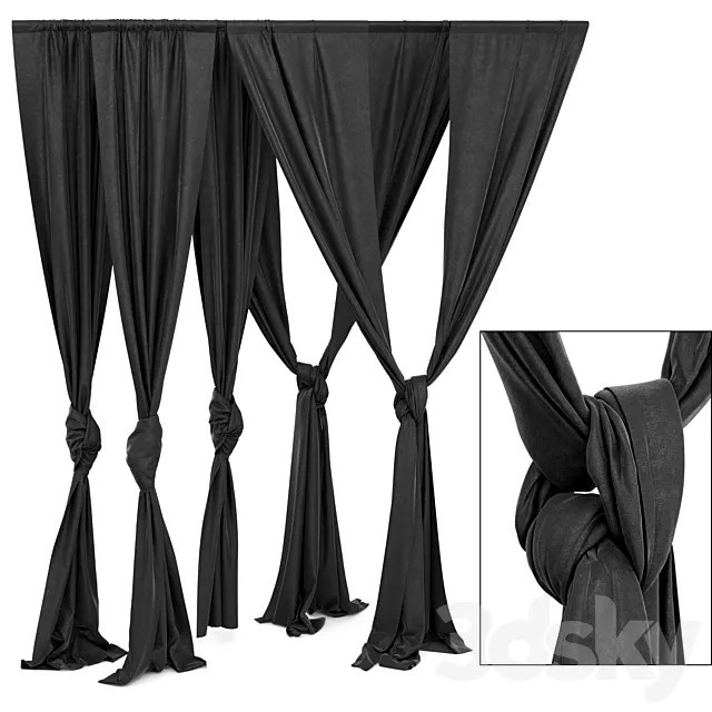 Curtain set 3D Model