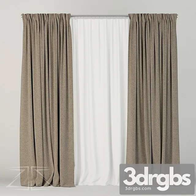 Curtain Set 8 3D Model Free