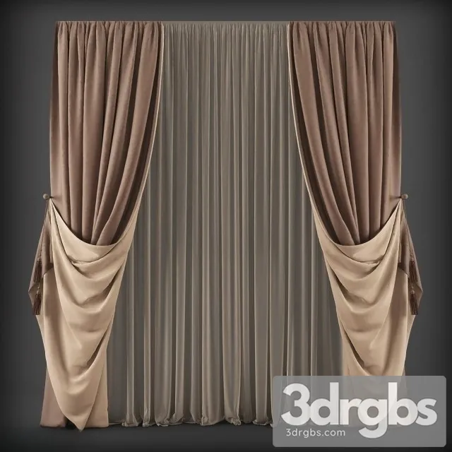 Curtain Shtory 115 3D Model Free