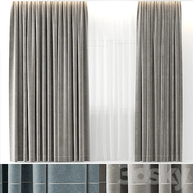 CURTAIN VELVET 3DModel