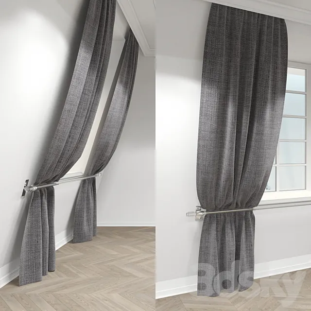 curtain with pickup 3DModel