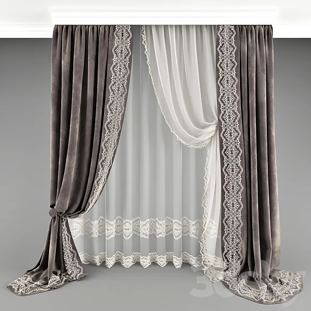 Curtain_012 3DModel