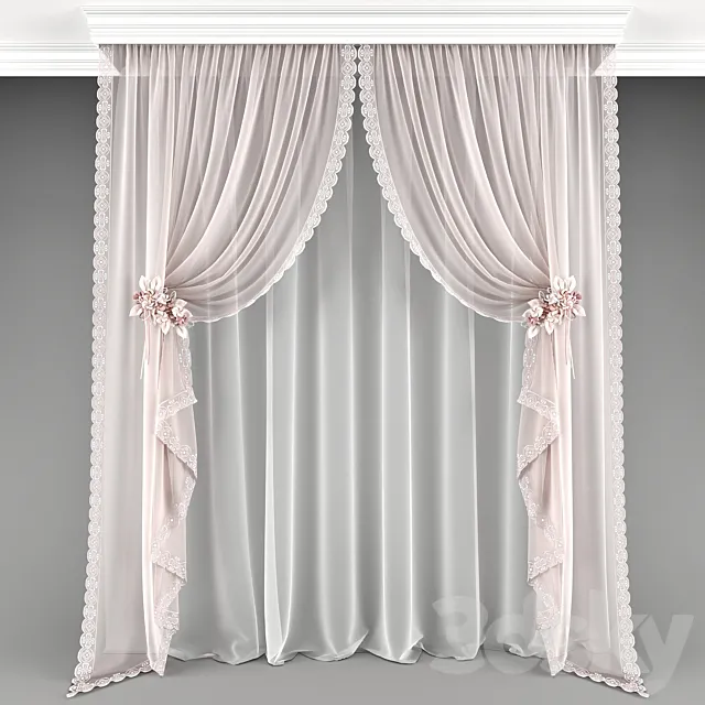 Curtain_015 3D Model