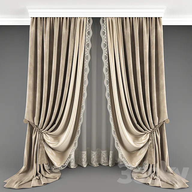 Curtain_02 3DModel