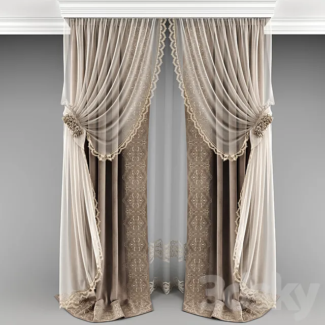 Curtain_17 3D Model