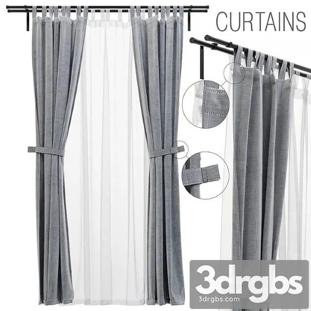 Curtain_22 3D Model Free