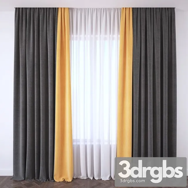 Curtain_3 3D Model Free