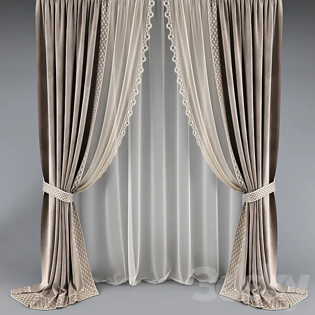 Curtain_33 3D Model