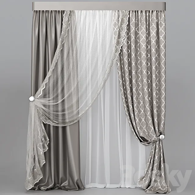 Curtain_42 3D Model