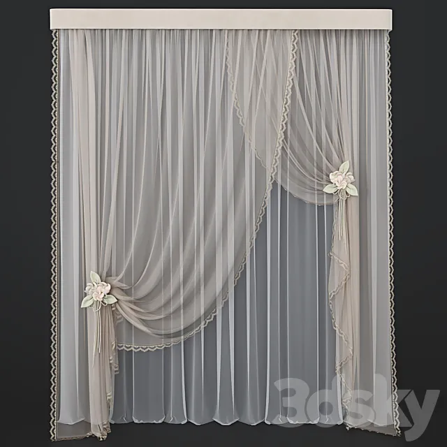 Curtain_59 3D Model