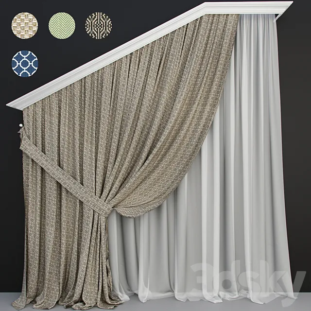 Curtain_model_1 3D Model