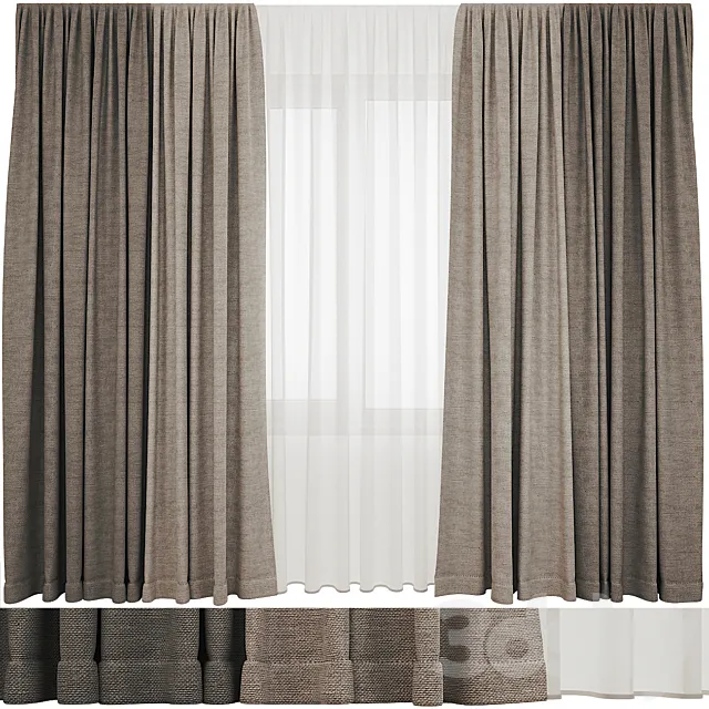 Curtain_model_6 3D Model