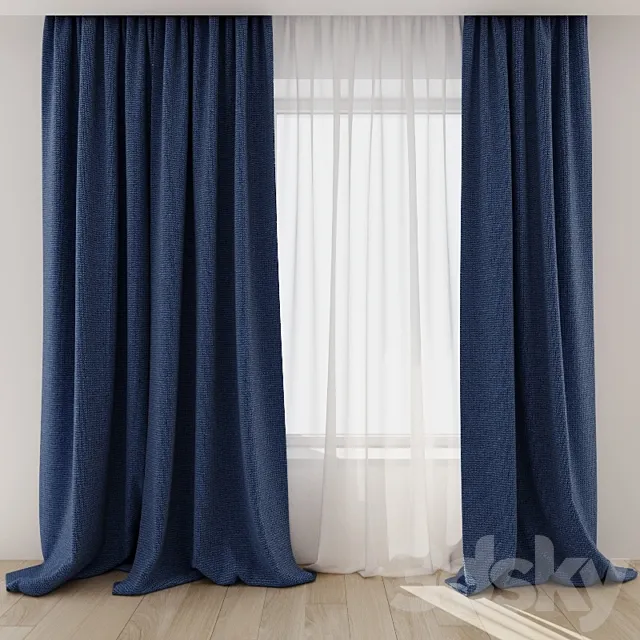Curtains 01 3D Model