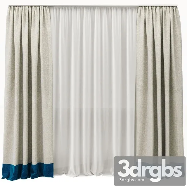 Curtains 011 3D Model Free