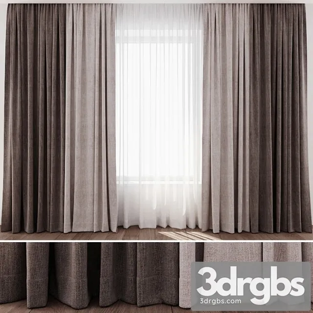 Curtains 04 3 3D Model Free